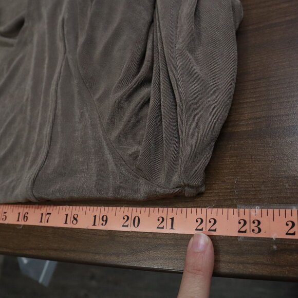 Chico's Travelers Tunic Top Womens 12/14 Brown Boho Modest Classic Earthy Casual - Picture 11 of 16